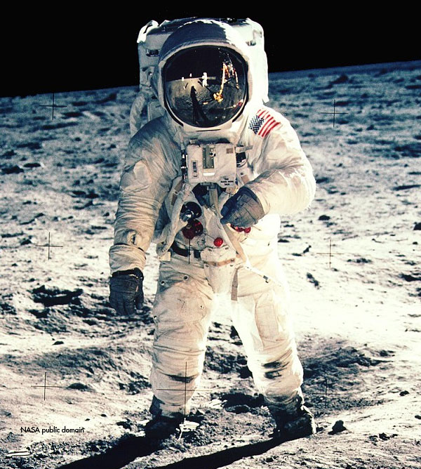 Buzz Aldrin on the Moon