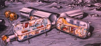 Lockheed moon base concept - horizontal version