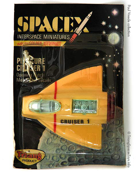 Spacex Pleasure Cruiser 1 card - toy in orange-yellow
