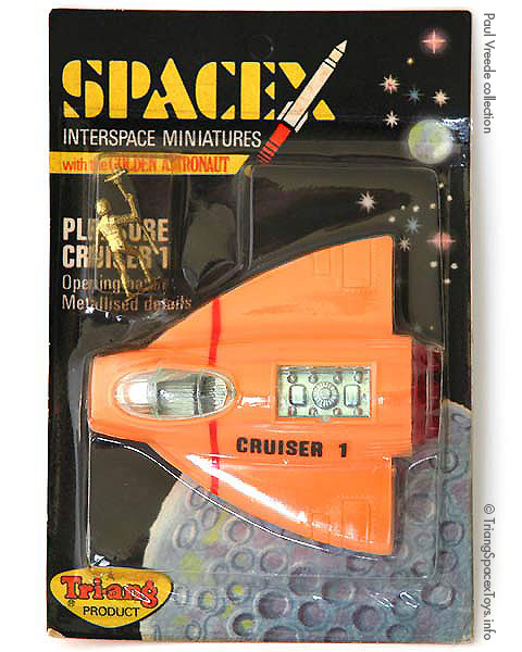 Spacex Pleasure Cruiser 1 card - toy in orange