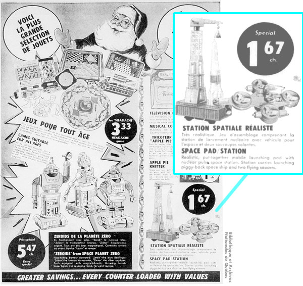Spacex featured in 1969 Greenberg's Xmas advert