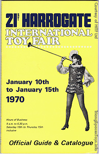 1970 Harrogate toy fair catalogue cover