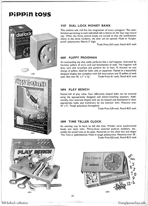 Pippin Toys in 1966 Langdons toy catalogue